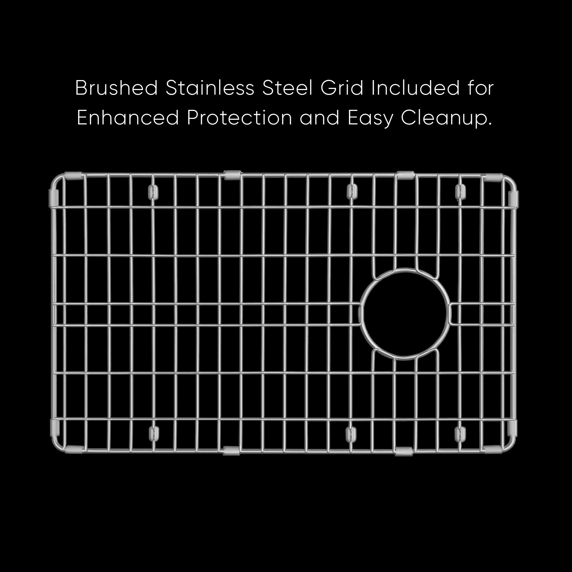 Undermount/Drop-in Single Bowl Fireclay Kitchen Sinks, Stainless Steel Grid Included